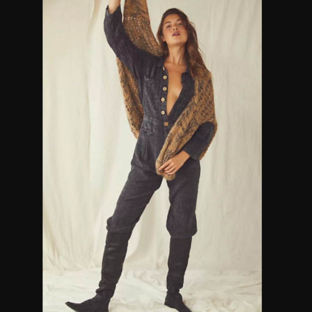 NWT Free People Madrid Double Cloth One Piece